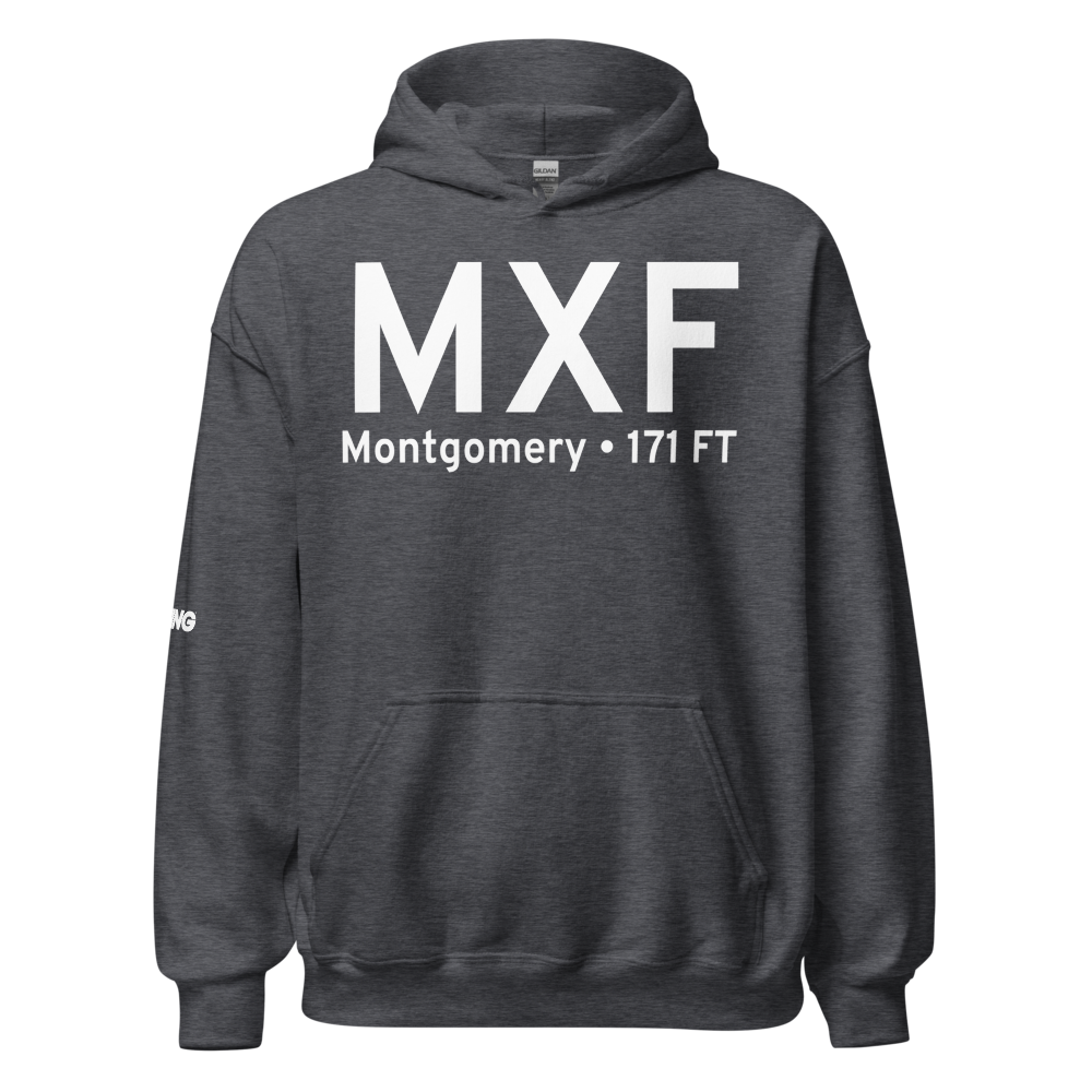 Montgomery (KMXF) Airport Hoodie Sweatshirt 