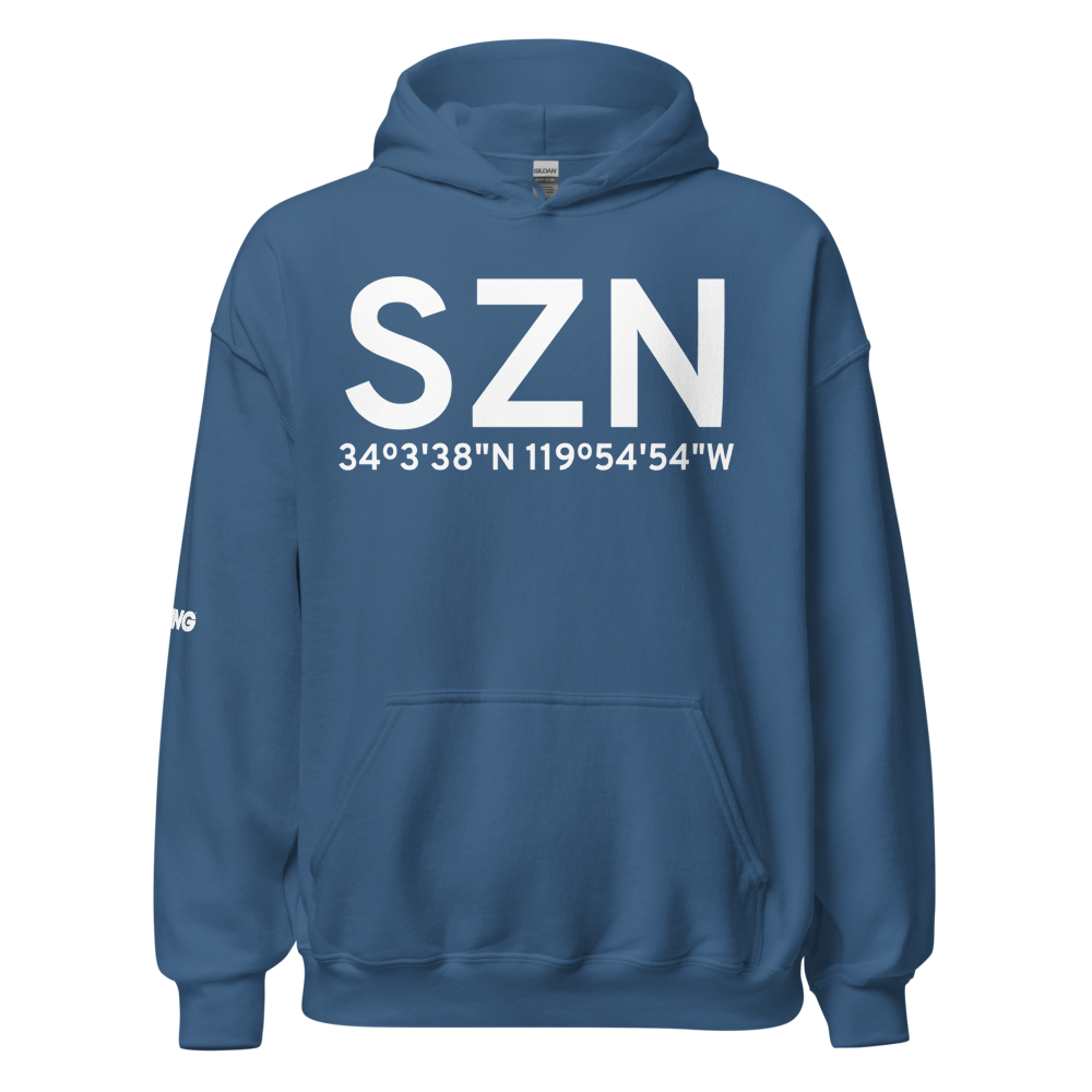Santa Barbara (SZN) Airport Hoodie Sweatshirt 