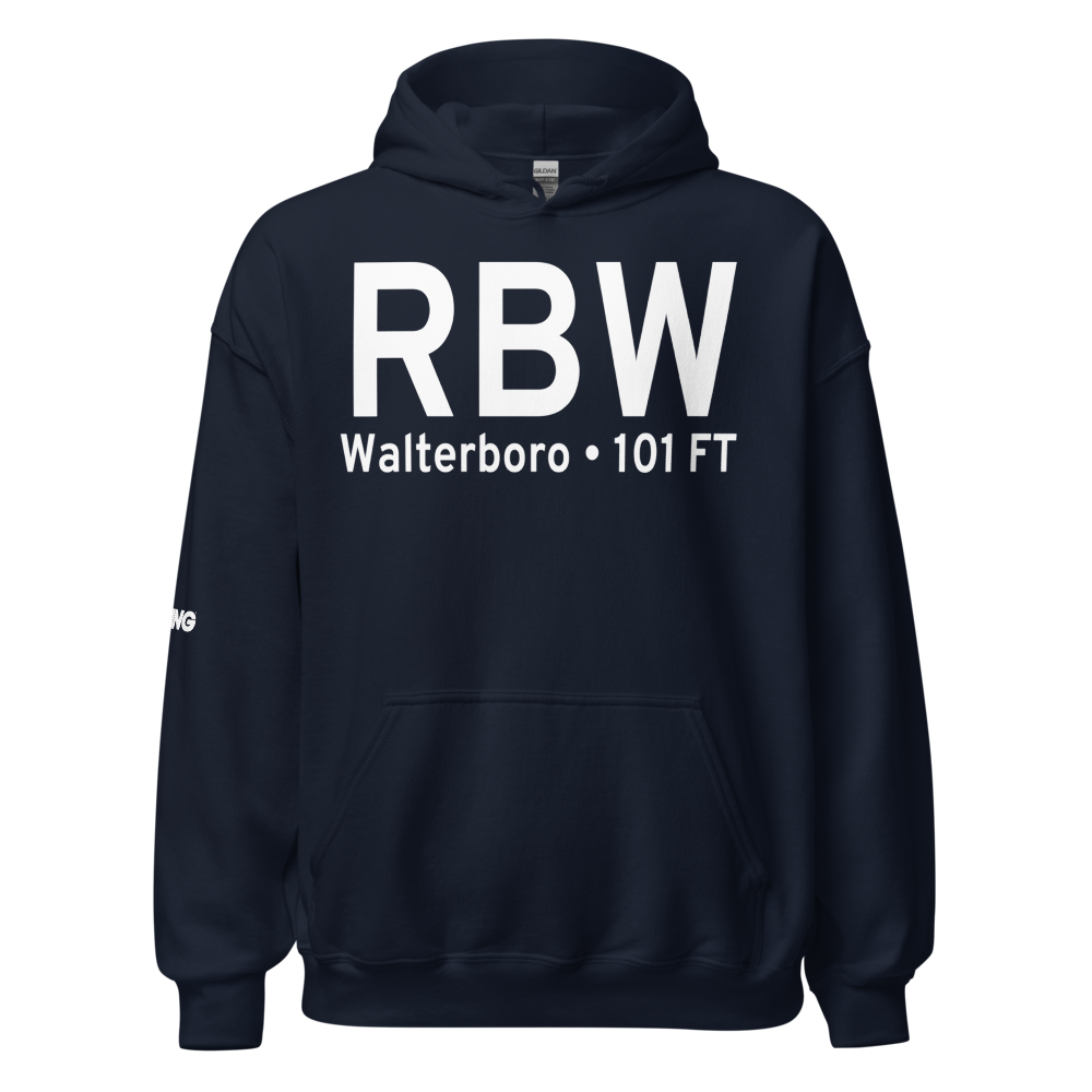 Walterboro (KRBW) Airport Hoodie Sweatshirt 