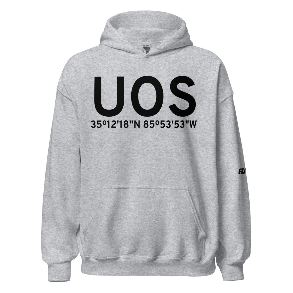 Sewanee (KUOS) Airport Hoodie Sweatshirt 