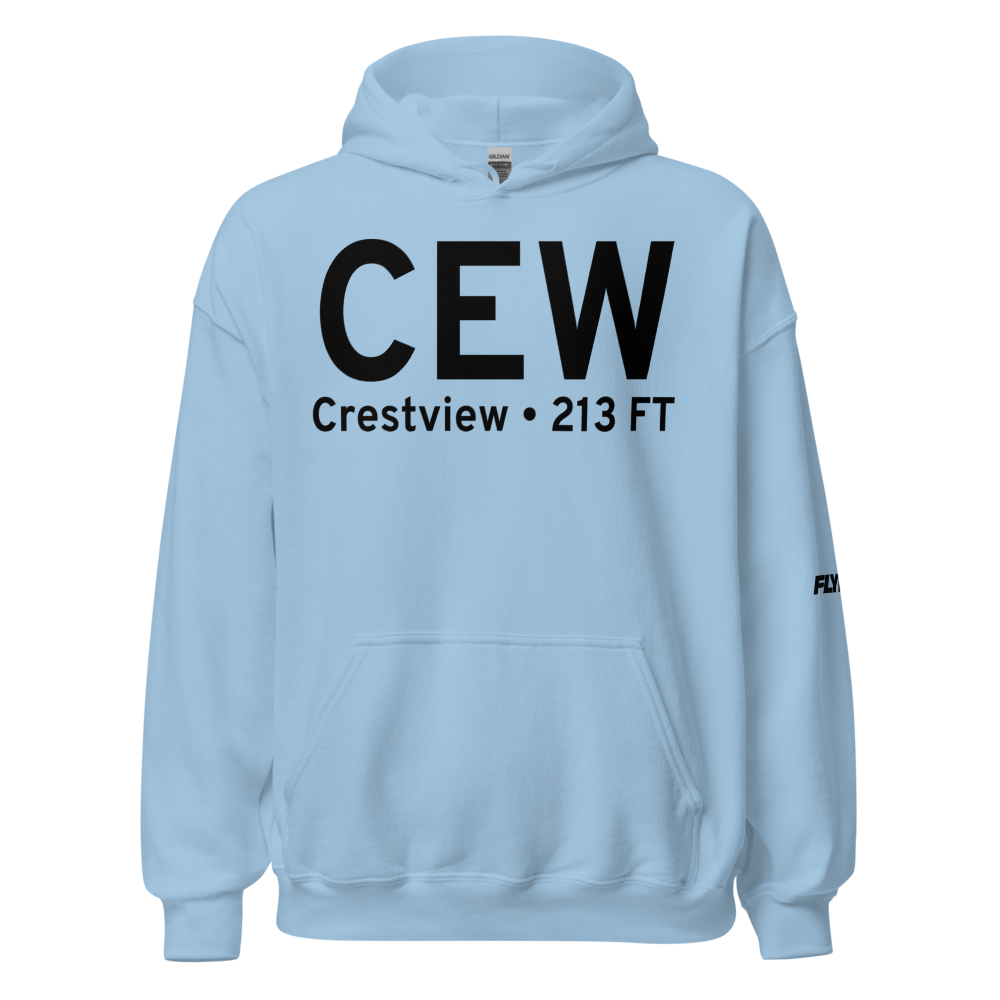 Crestview (KCEW) Airport Hoodie Sweatshirt 