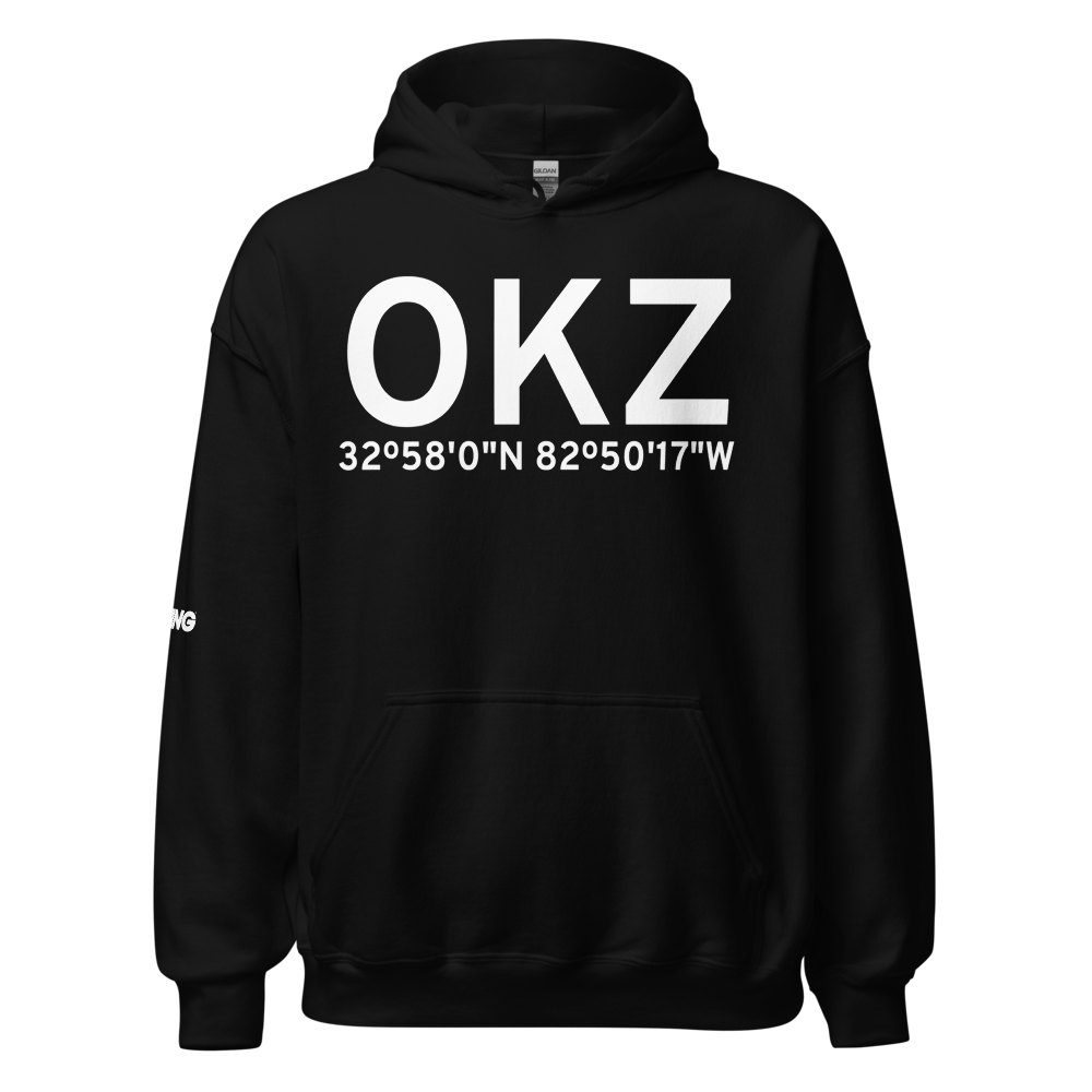 Sandersville (KOKZ) Airport Hoodie Sweatshirt 