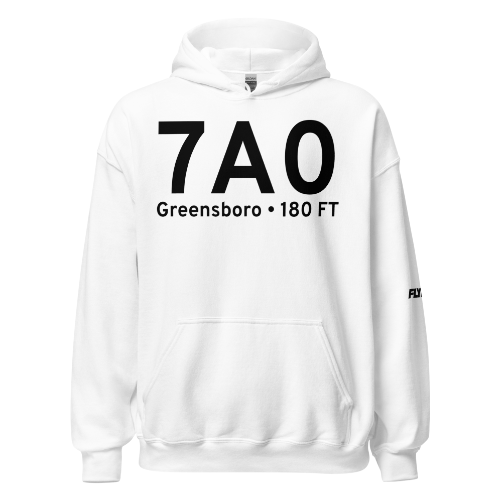 Greensboro (K7A0) Airport Hoodie Sweatshirt 