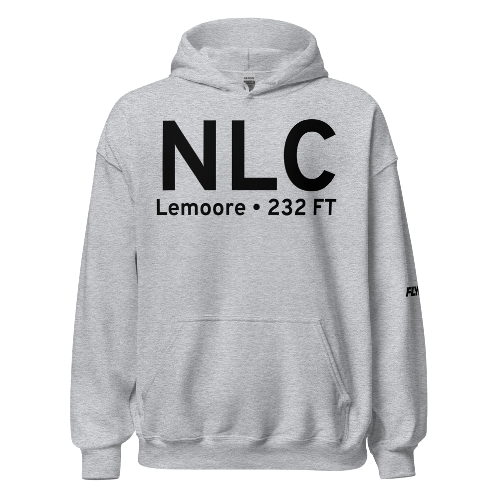 Lemoore (KNLC) Airport Hoodie Sweatshirt 