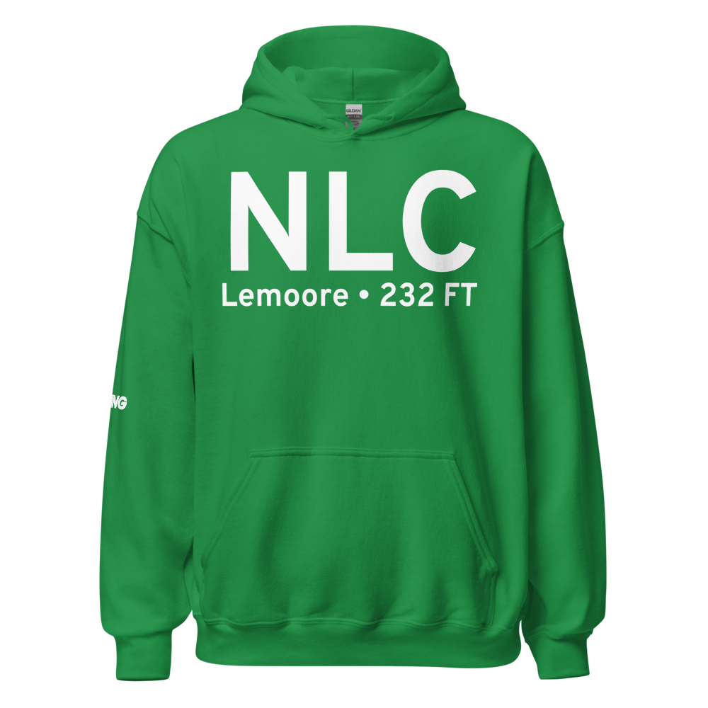 Lemoore (KNLC) Airport Hoodie Sweatshirt 