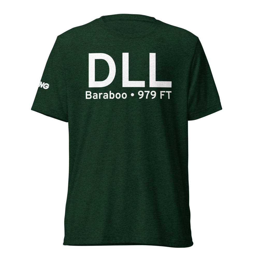 Baraboo (KDLL) Airport Tri-blend T-Shirt 