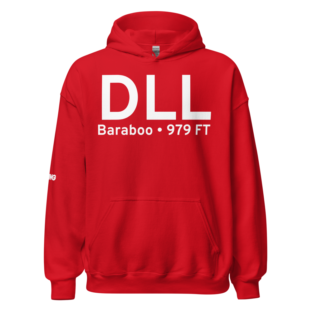 Baraboo (KDLL) Airport Hoodie Sweatshirt 