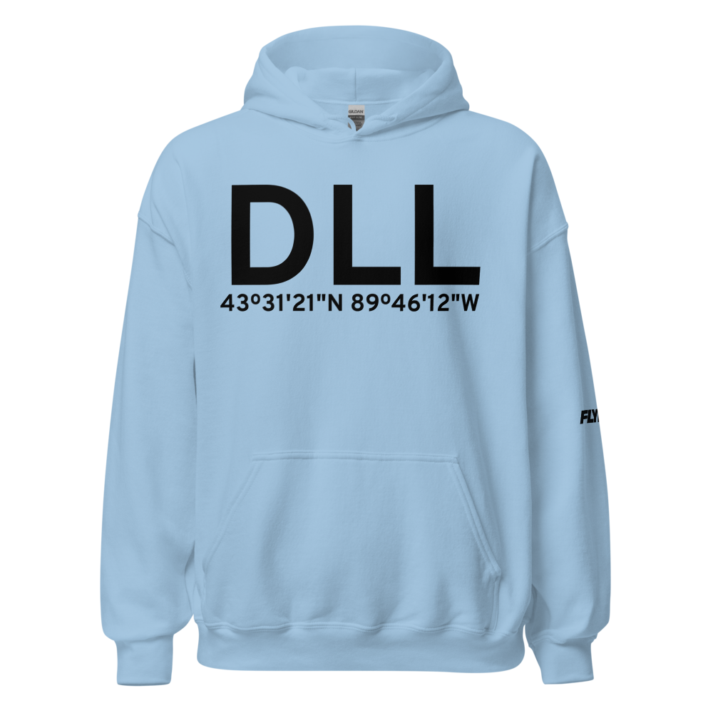 Baraboo (KDLL) Airport Hoodie Sweatshirt 