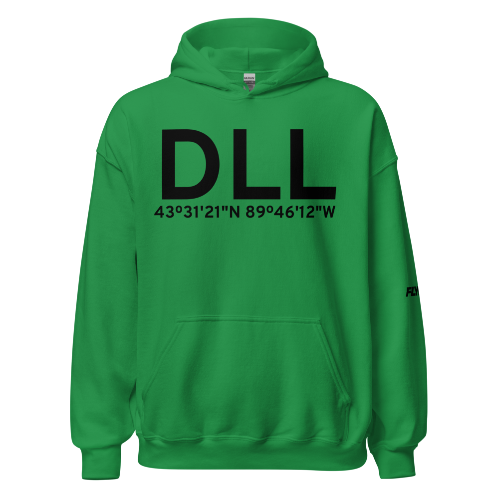 Baraboo (KDLL) Airport Hoodie Sweatshirt 