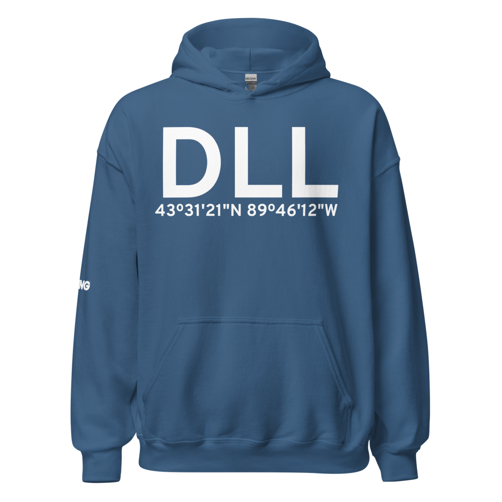 Baraboo (KDLL) Airport Hoodie Sweatshirt 