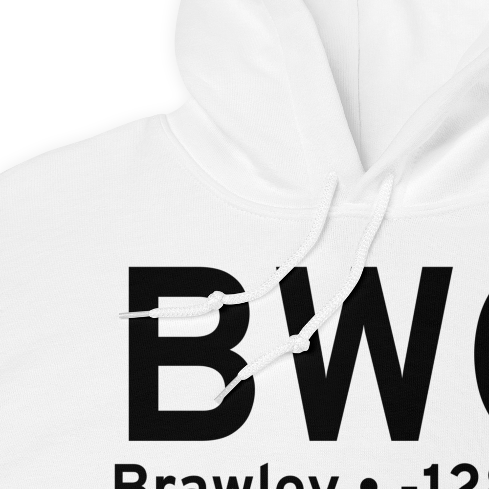 Brawley (KBWC) Airport Hoodie Sweatshirt 