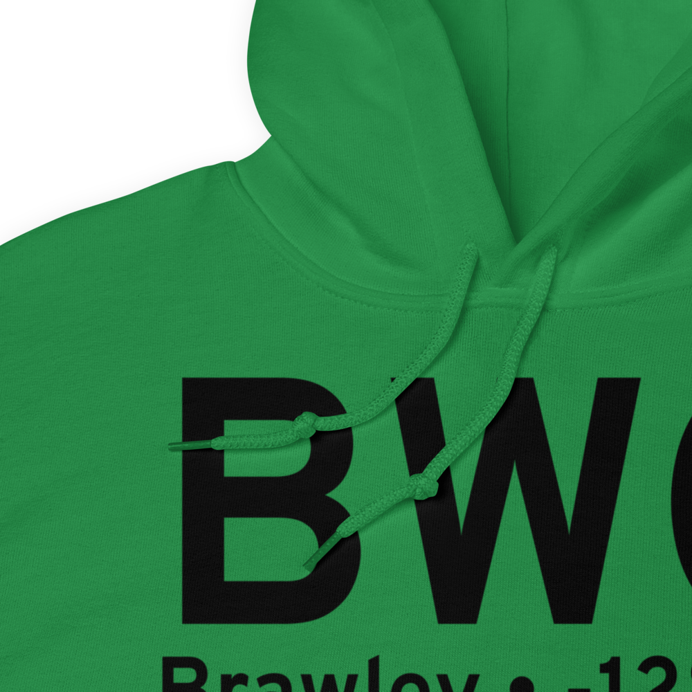 Brawley (KBWC) Airport Hoodie Sweatshirt 