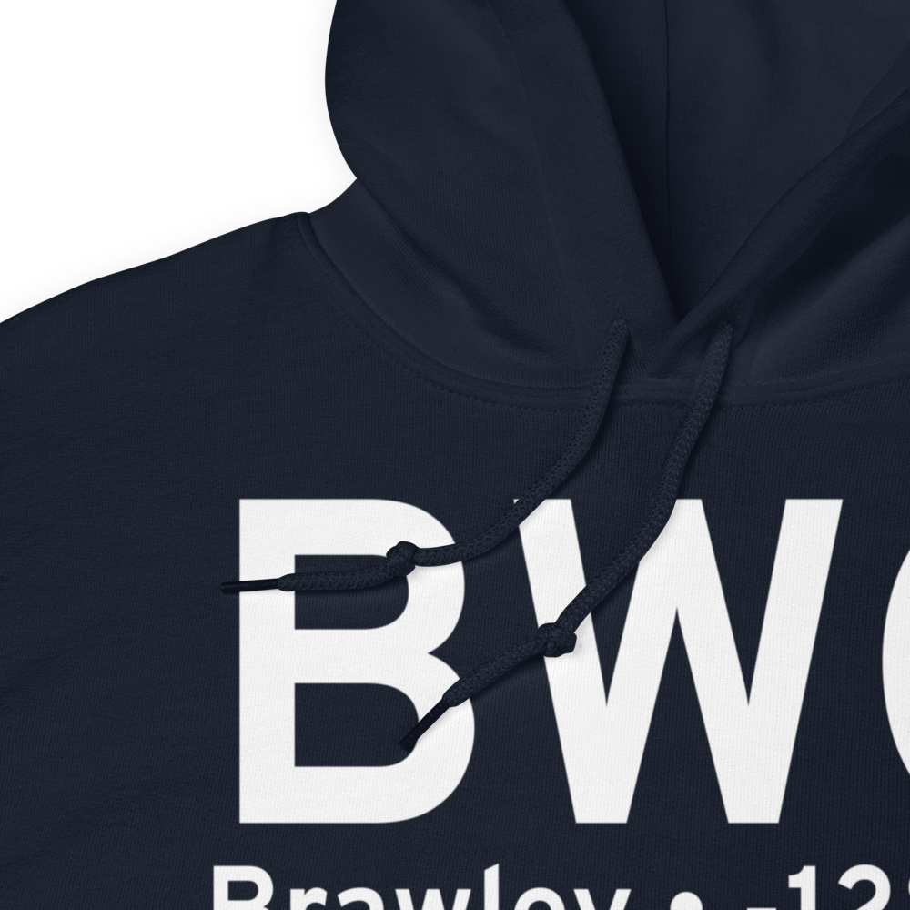 Brawley (KBWC) Airport Hoodie Sweatshirt 