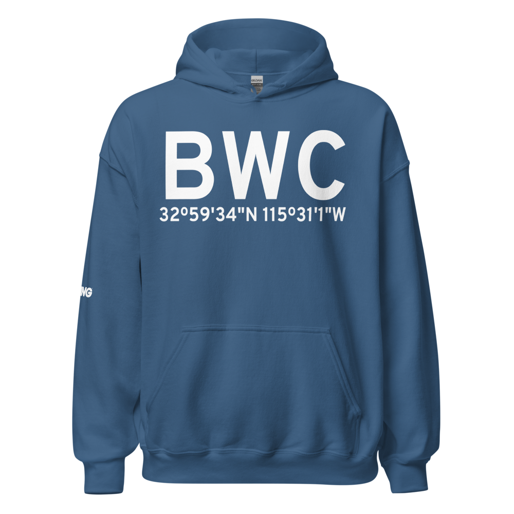 Brawley (KBWC) Airport Hoodie Sweatshirt 