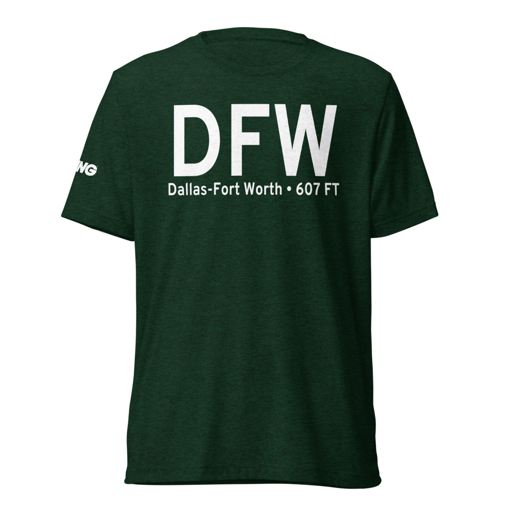 Dallas-Fort Worth (KDFW) Airport Tri-blend T-Shirt 