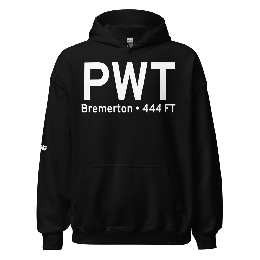 Bremerton (KPWT) Airport Hoodie Sweatshirt 