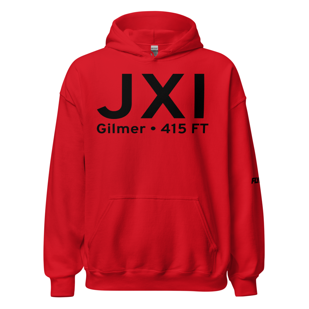 Gilmer (KJXI) Airport Hoodie Sweatshirt 