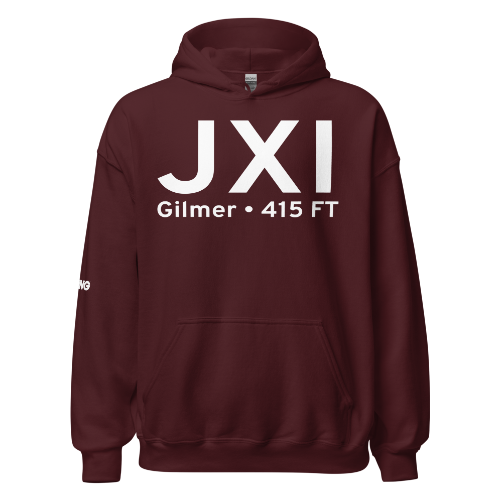 Gilmer (KJXI) Airport Hoodie Sweatshirt 