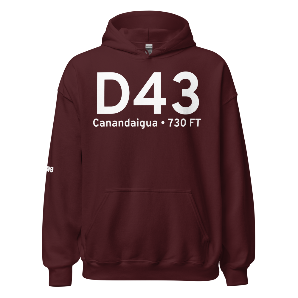 Canandaigua (D43) Airport Hoodie Sweatshirt 