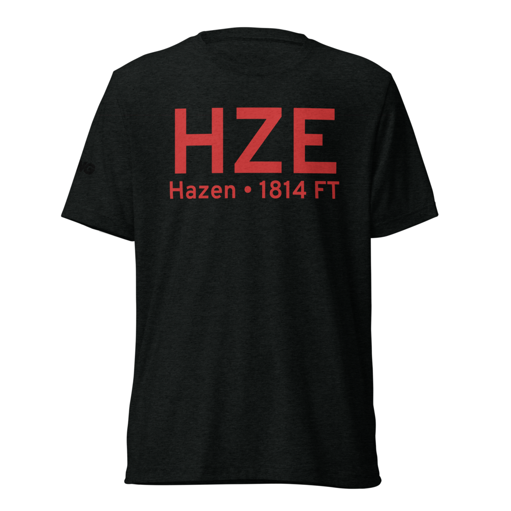 Hazen (KHZE) Airport Tri-blend T-Shirt 