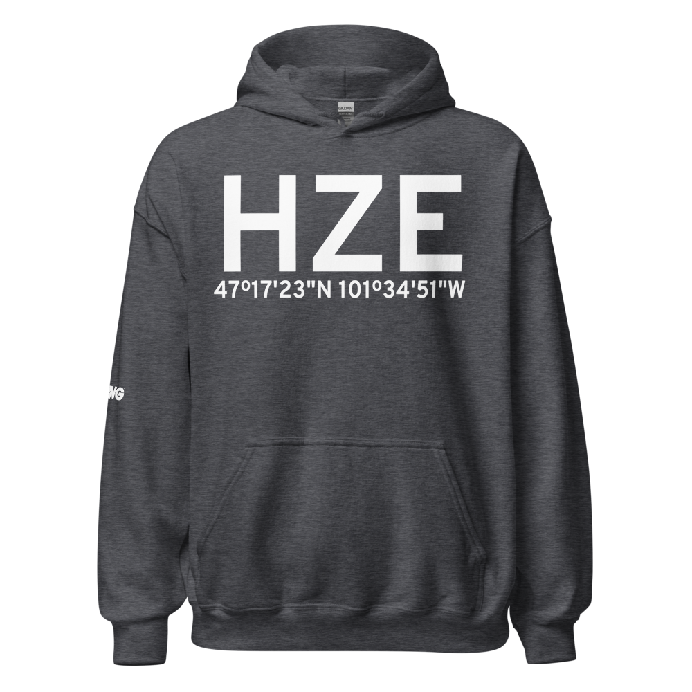 Hazen (KHZE) Airport Hoodie Sweatshirt 