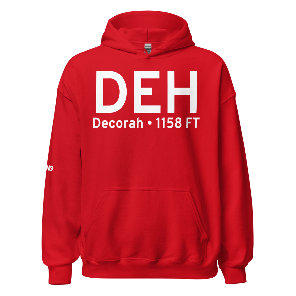 Decorah (KDEH) Airport Hoodie Sweatshirt 