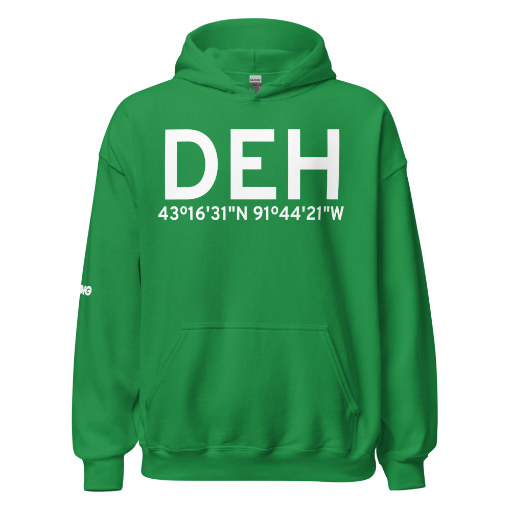 Decorah (KDEH) Airport Hoodie Sweatshirt 