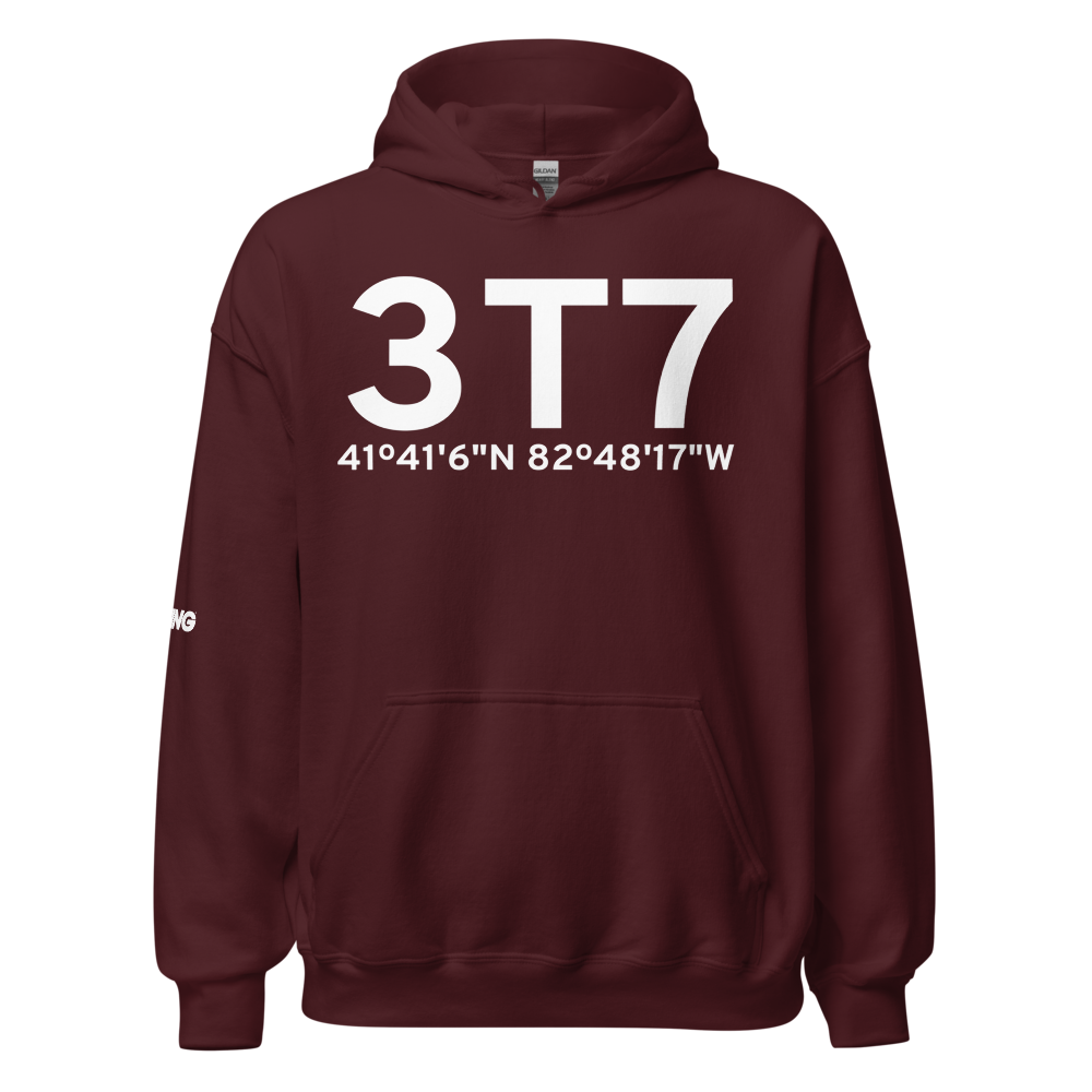 Middle Bass Island (3T7) Airport Hoodie Sweatshirt 