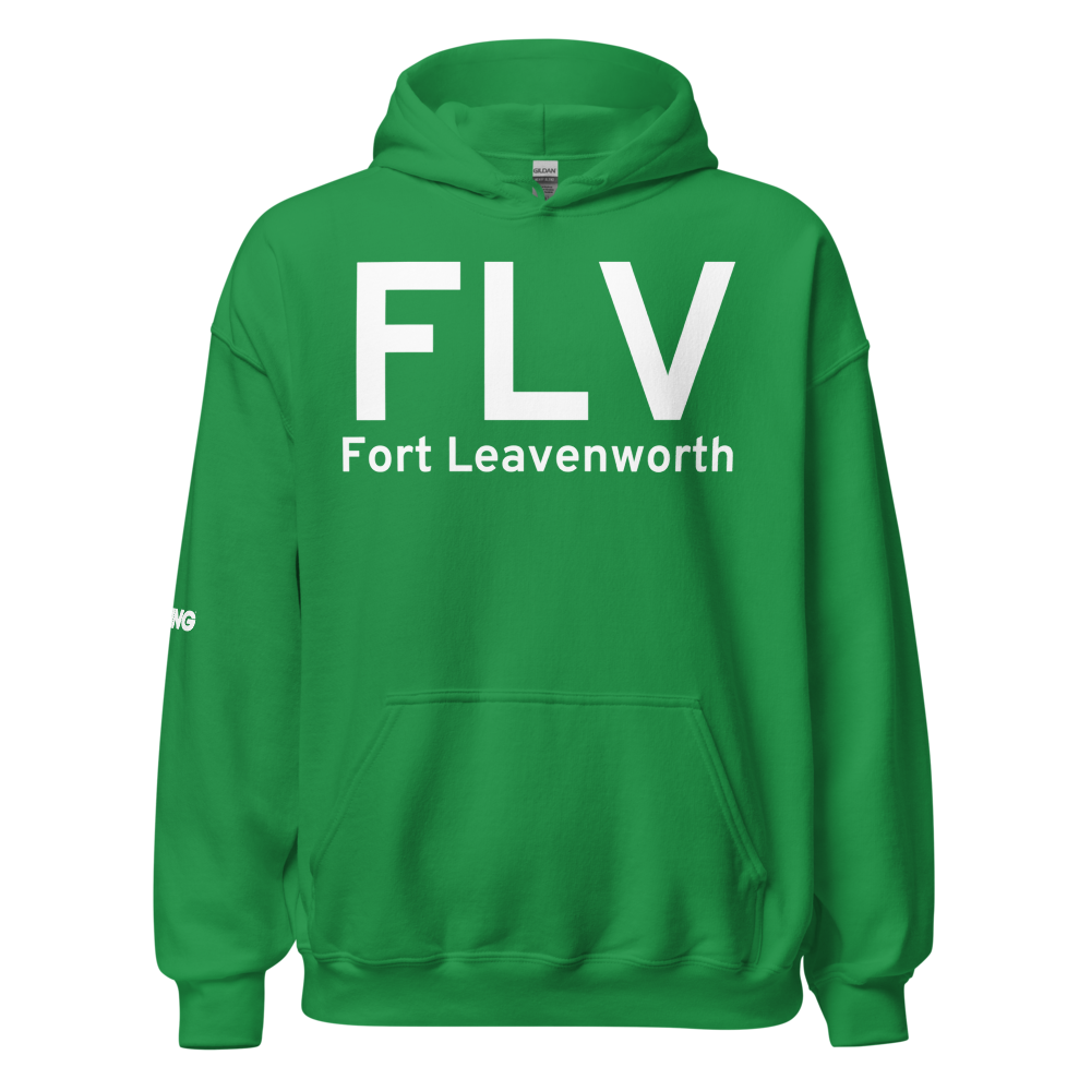 Fort Leavenworth (KFLV) Airport Hoodie Sweatshirt 