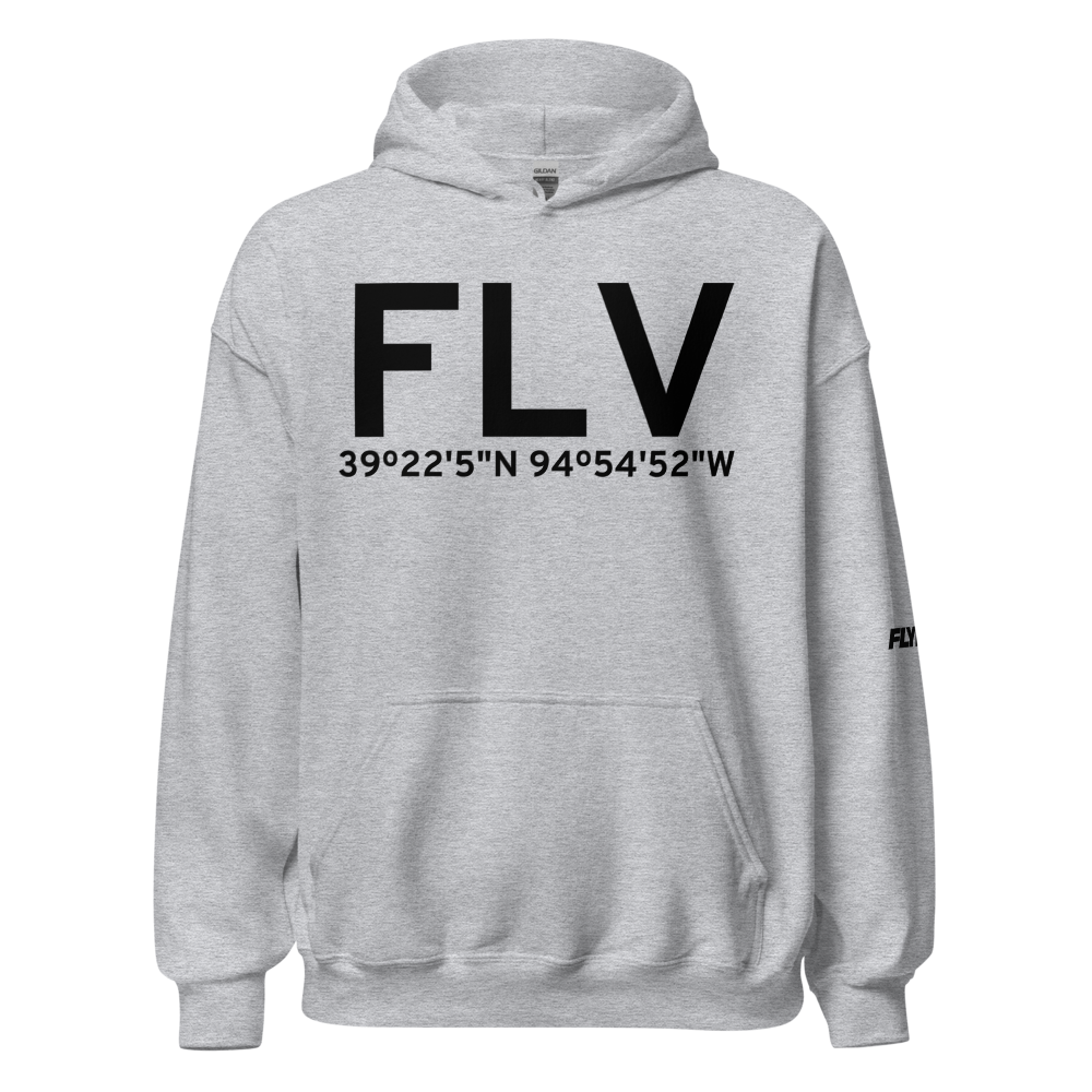 Fort Leavenworth (KFLV) Airport Hoodie Sweatshirt 