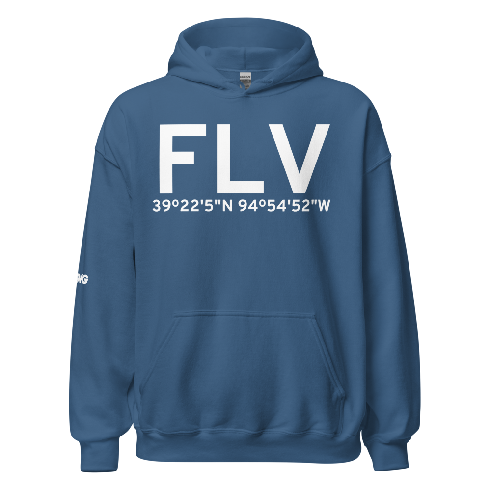 Fort Leavenworth (KFLV) Airport Hoodie Sweatshirt 