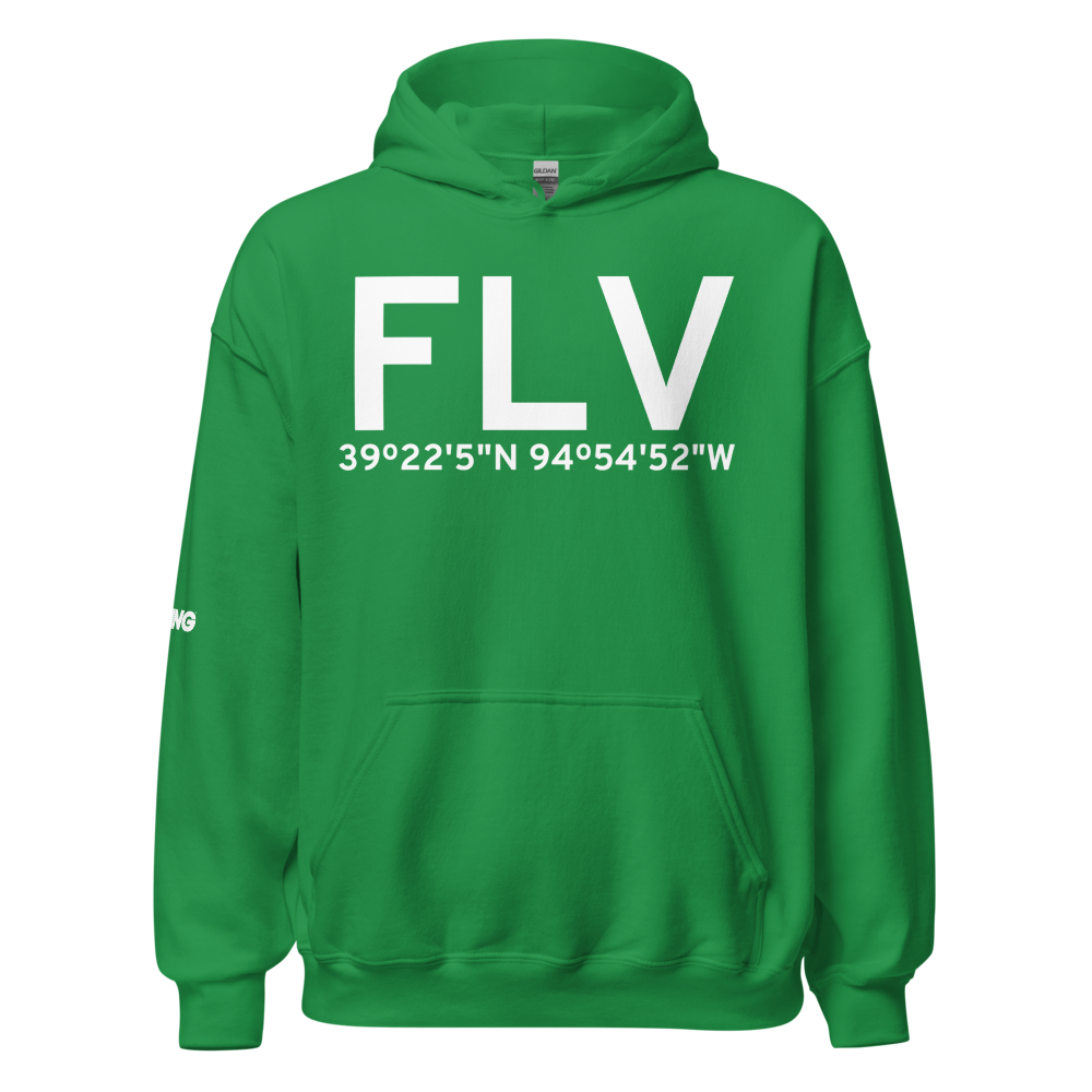 Fort Leavenworth (KFLV) Airport Hoodie Sweatshirt 