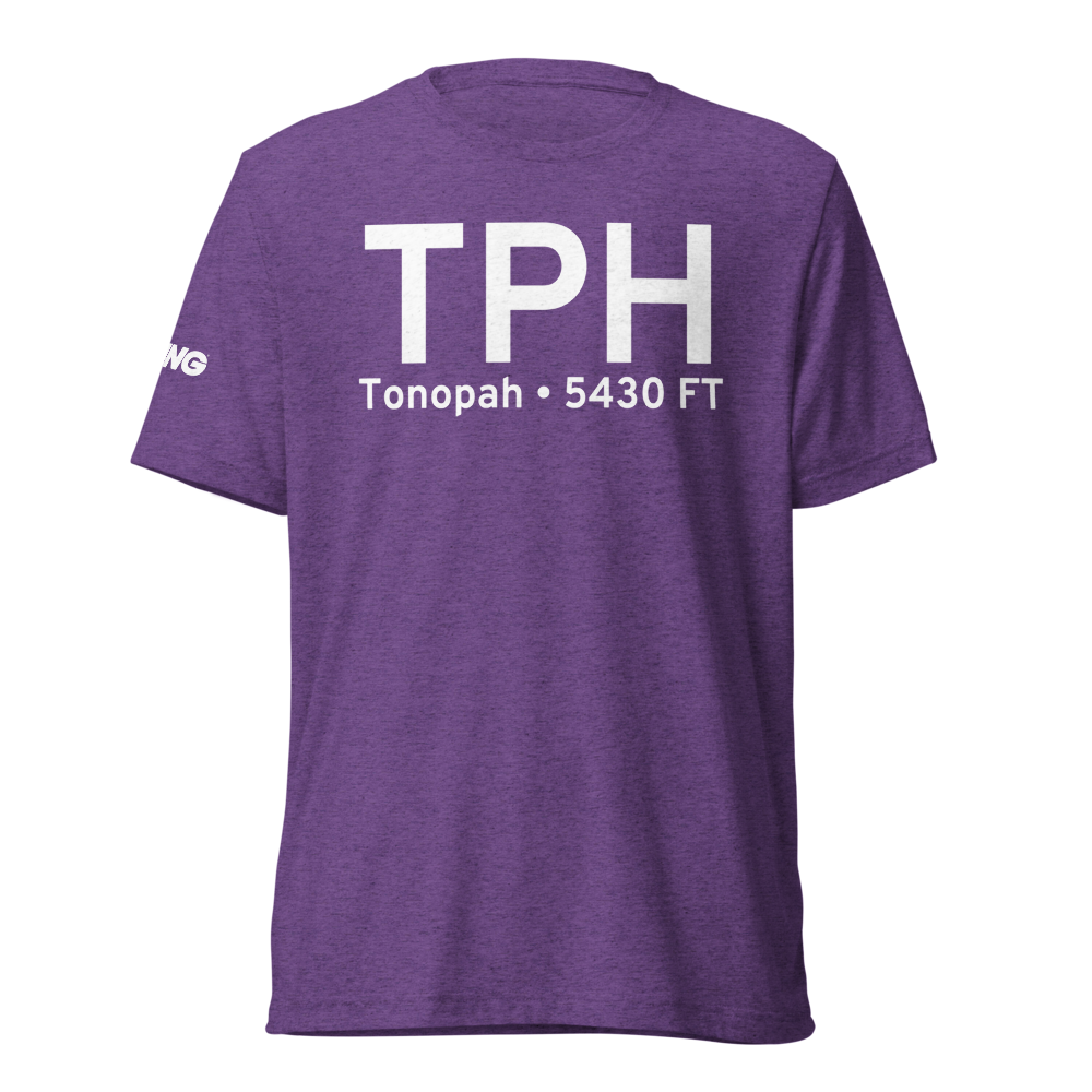 Tonopah (KTPH) Airport Tri-blend T-Shirt 