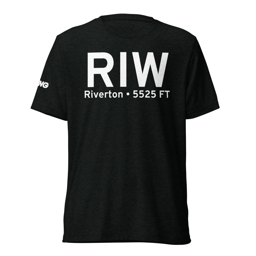 Riverton (KRIW) Airport Tri-blend T-Shirt 