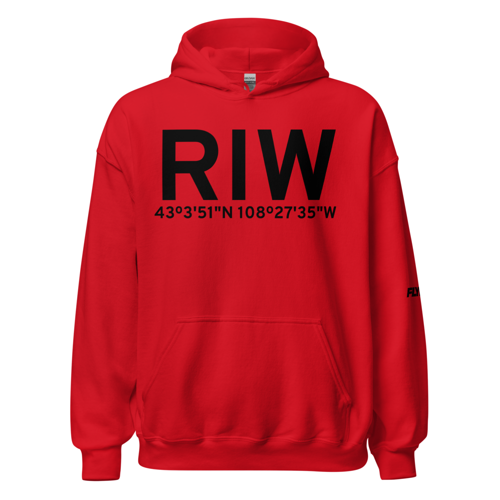 Riverton (KRIW) Airport Hoodie Sweatshirt 