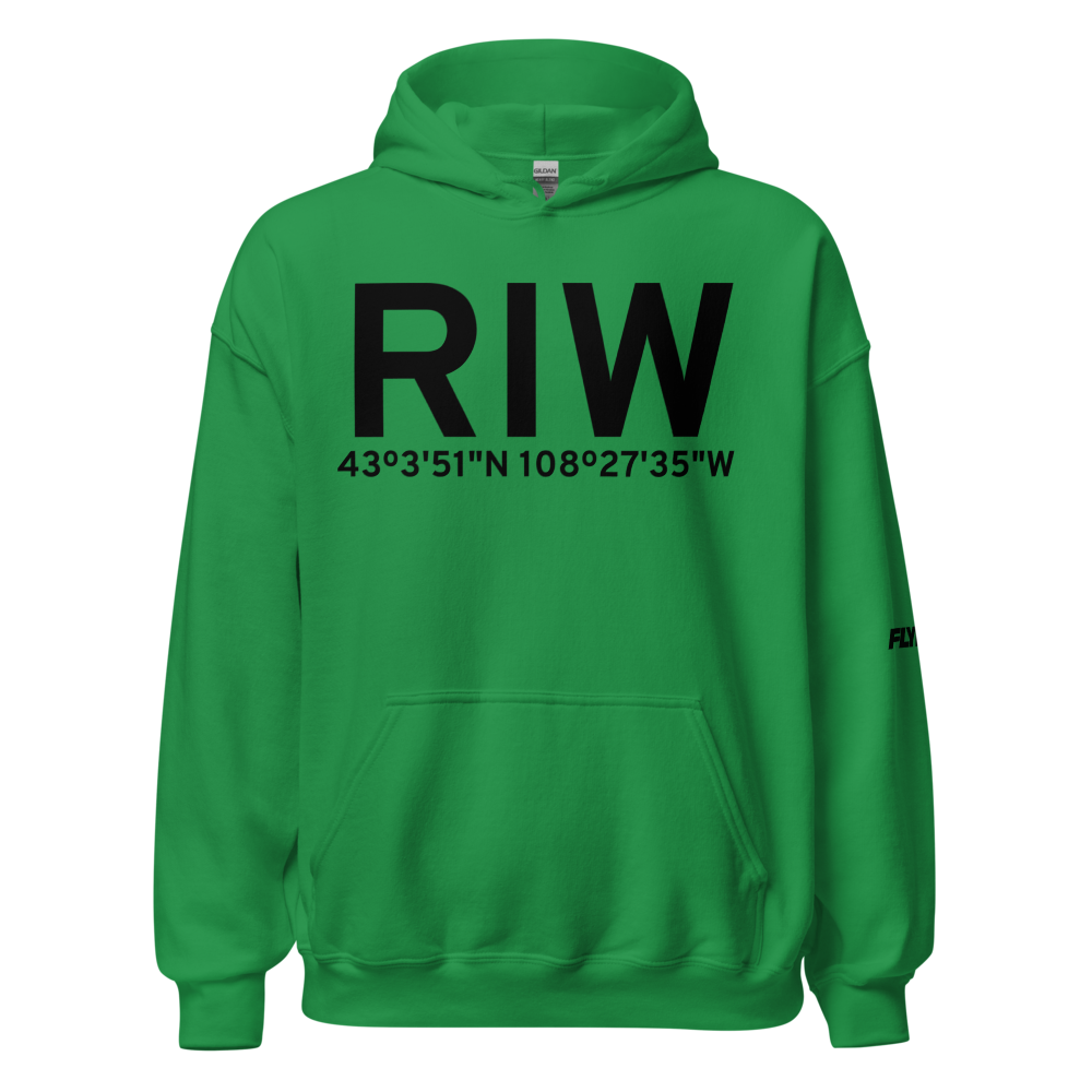 Riverton (KRIW) Airport Hoodie Sweatshirt 