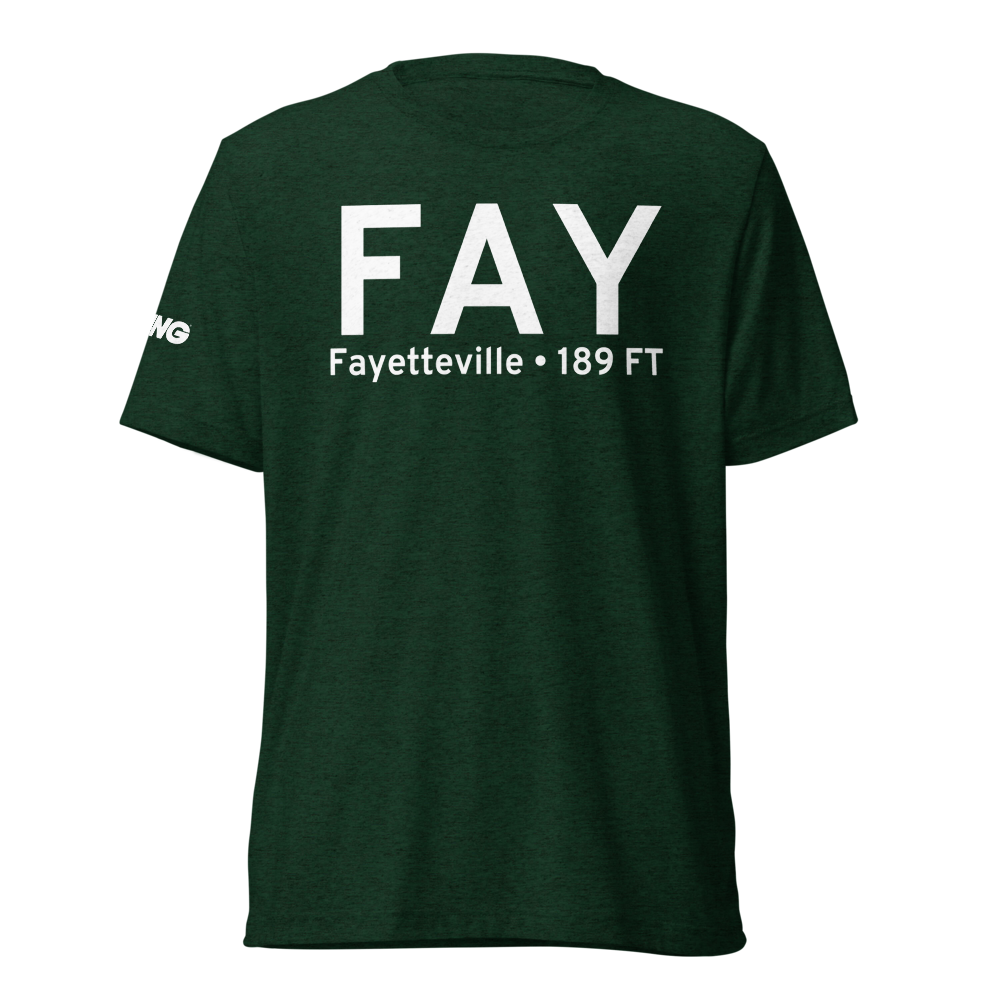 Fayetteville (KFAY) Airport Tri-blend T-Shirt 