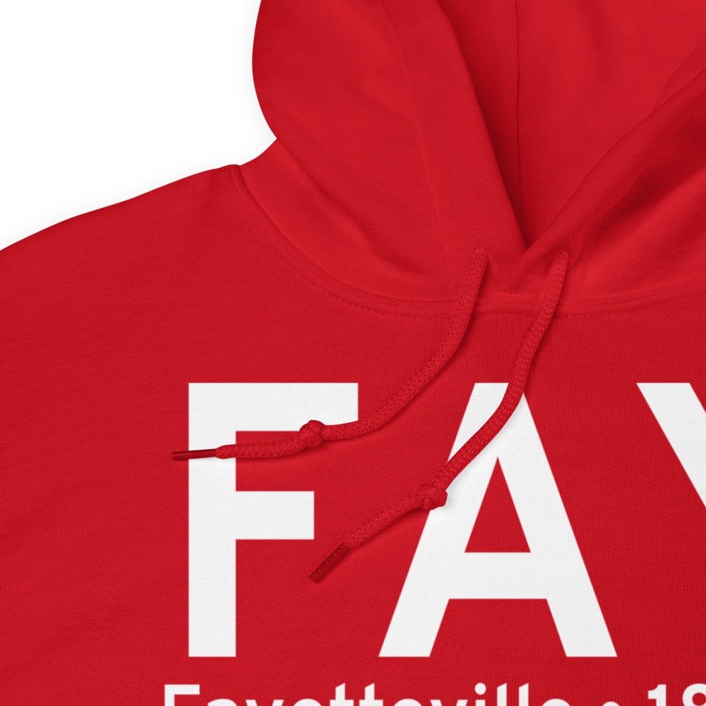 Fayetteville (KFAY) Airport Hoodie Sweatshirt 