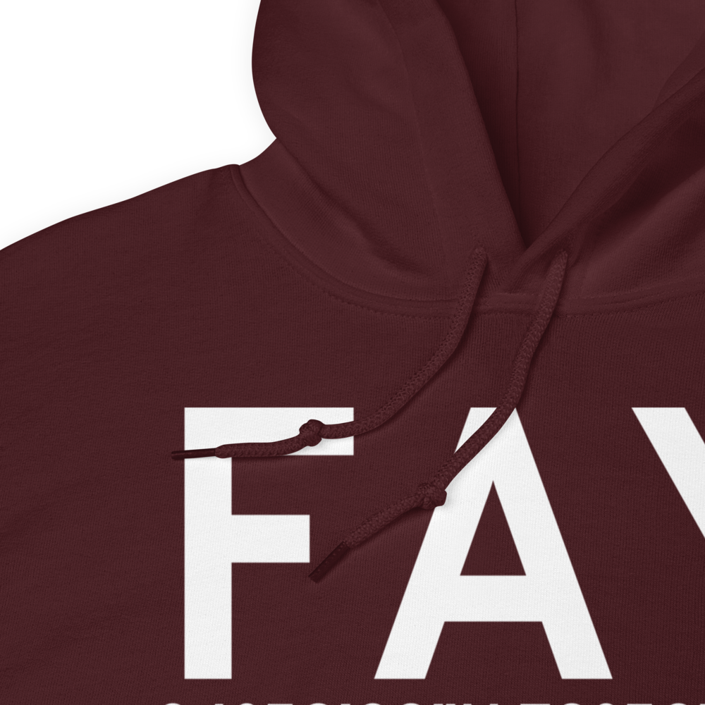 Fayetteville (KFAY) Airport Hoodie Sweatshirt 