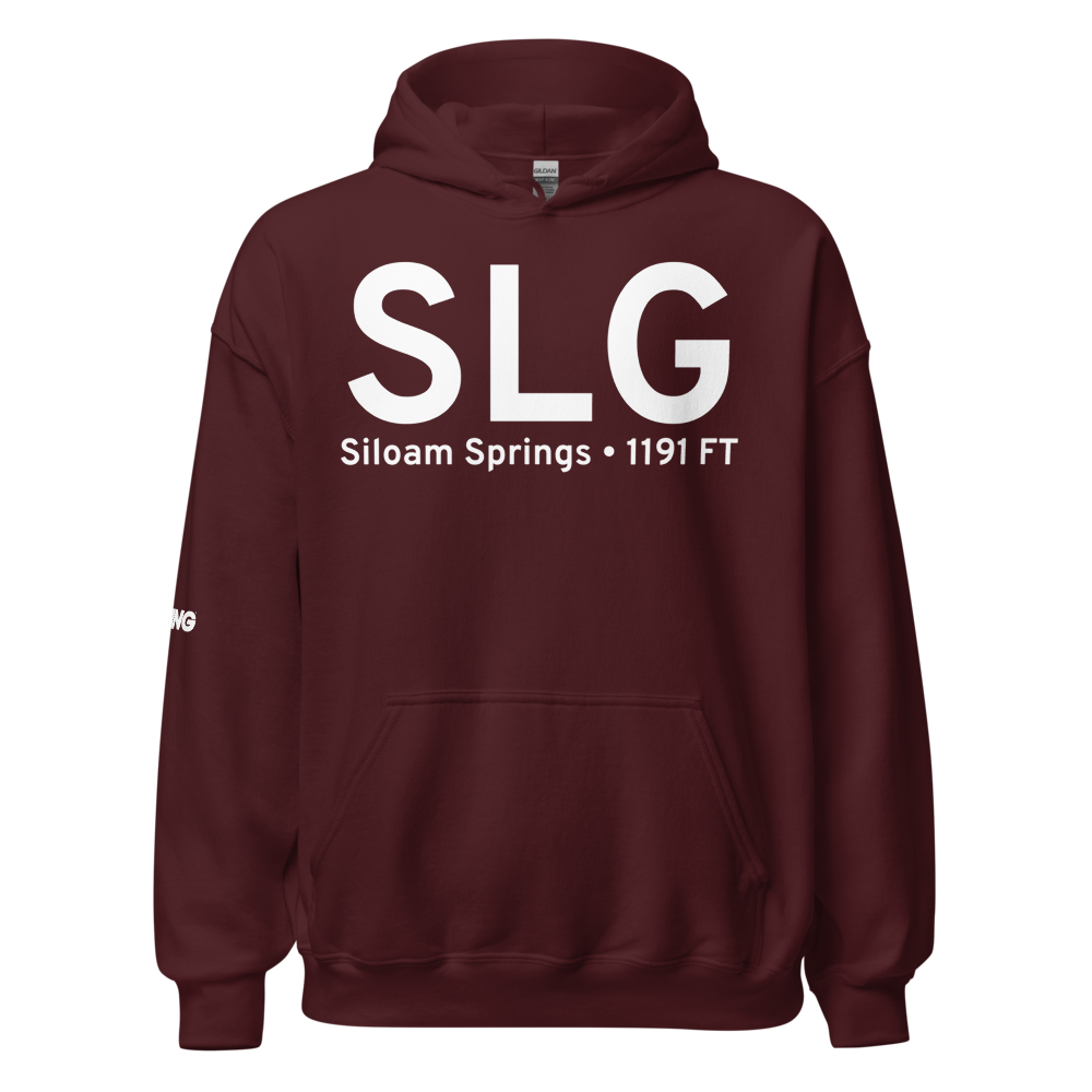 Siloam Springs (KSLG) Airport Hoodie Sweatshirt 