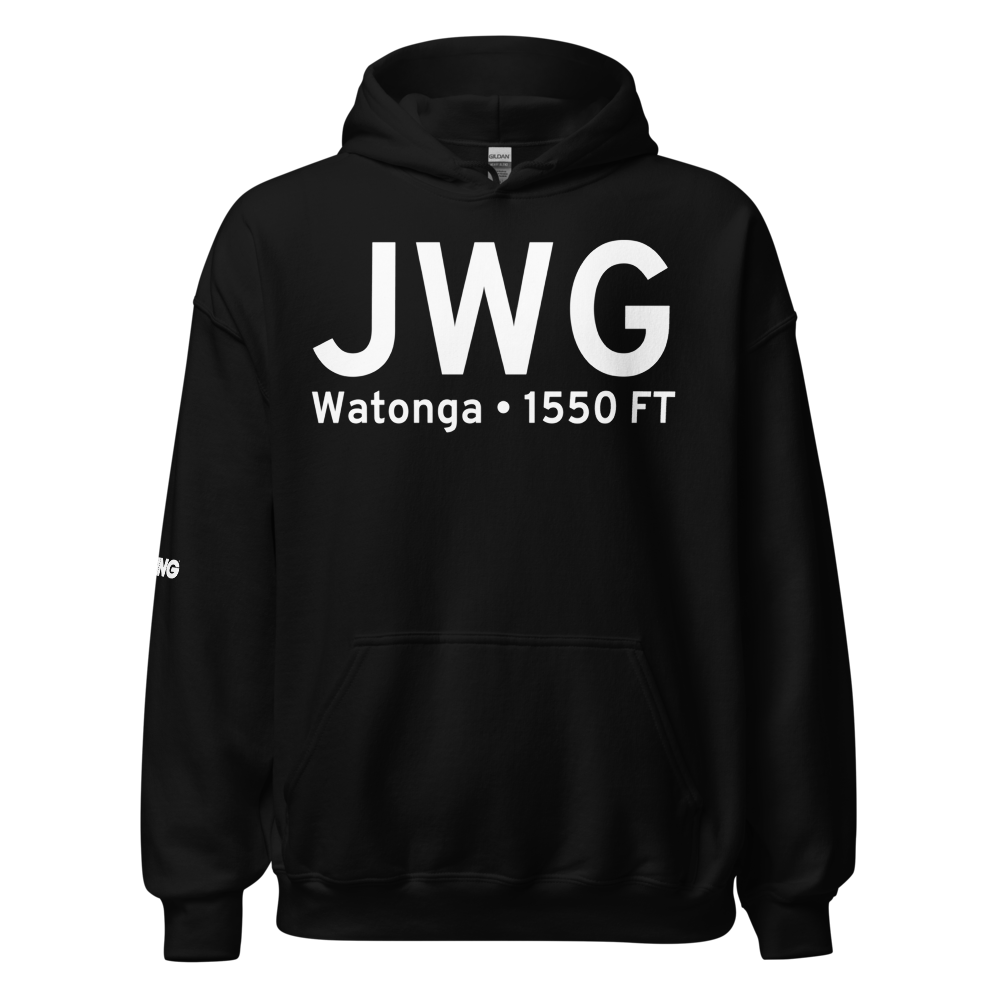 Watonga (KJWG) Airport Hoodie Sweatshirt 