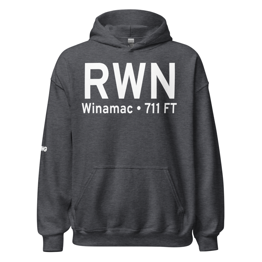 Winamac (KRWN) Airport Hoodie Sweatshirt 