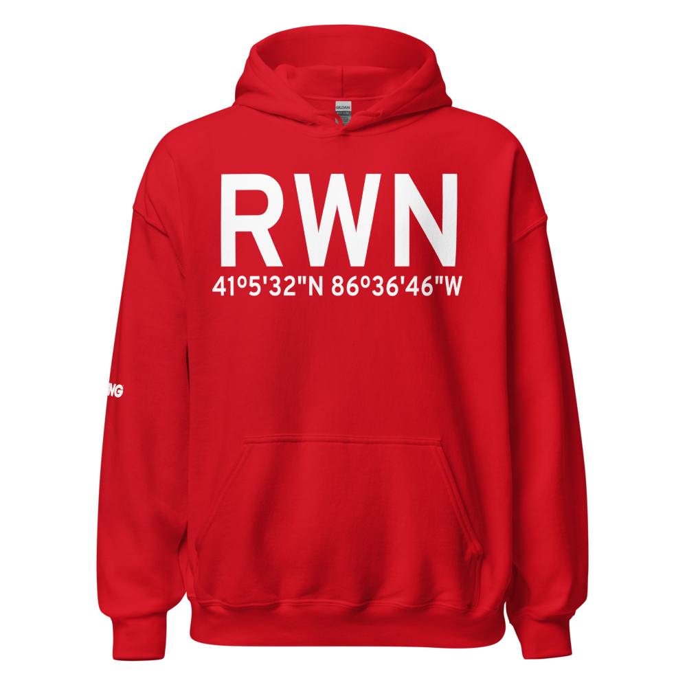 Winamac (KRWN) Airport Hoodie Sweatshirt 