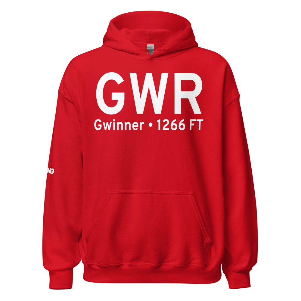 Gwinner (KGWR) Airport Hoodie Sweatshirt 
