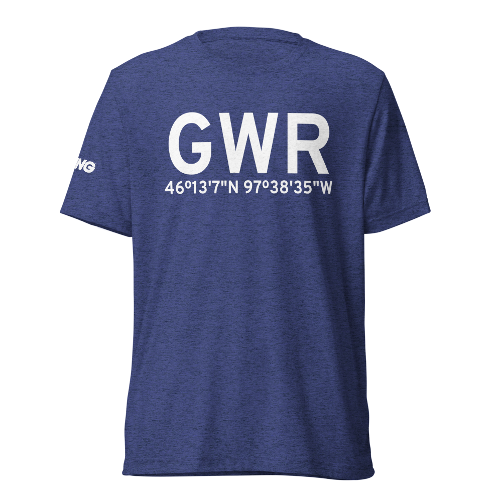 Gwinner (KGWR) Airport Tri-blend T-Shirt 