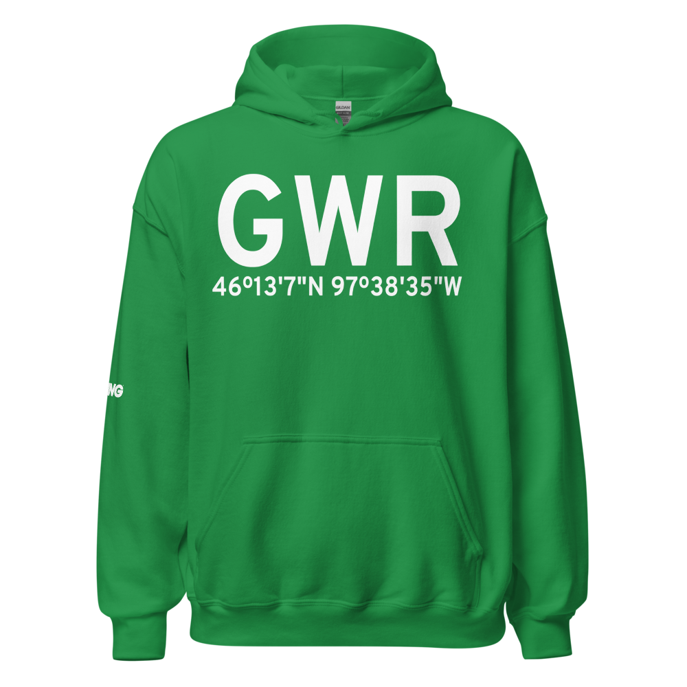 Gwinner (KGWR) Airport Hoodie Sweatshirt 