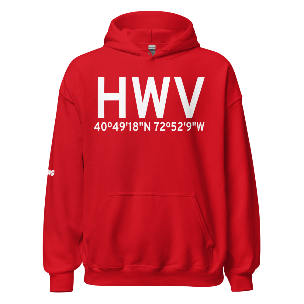 Shirley (KHWV) Airport Hoodie Sweatshirt 