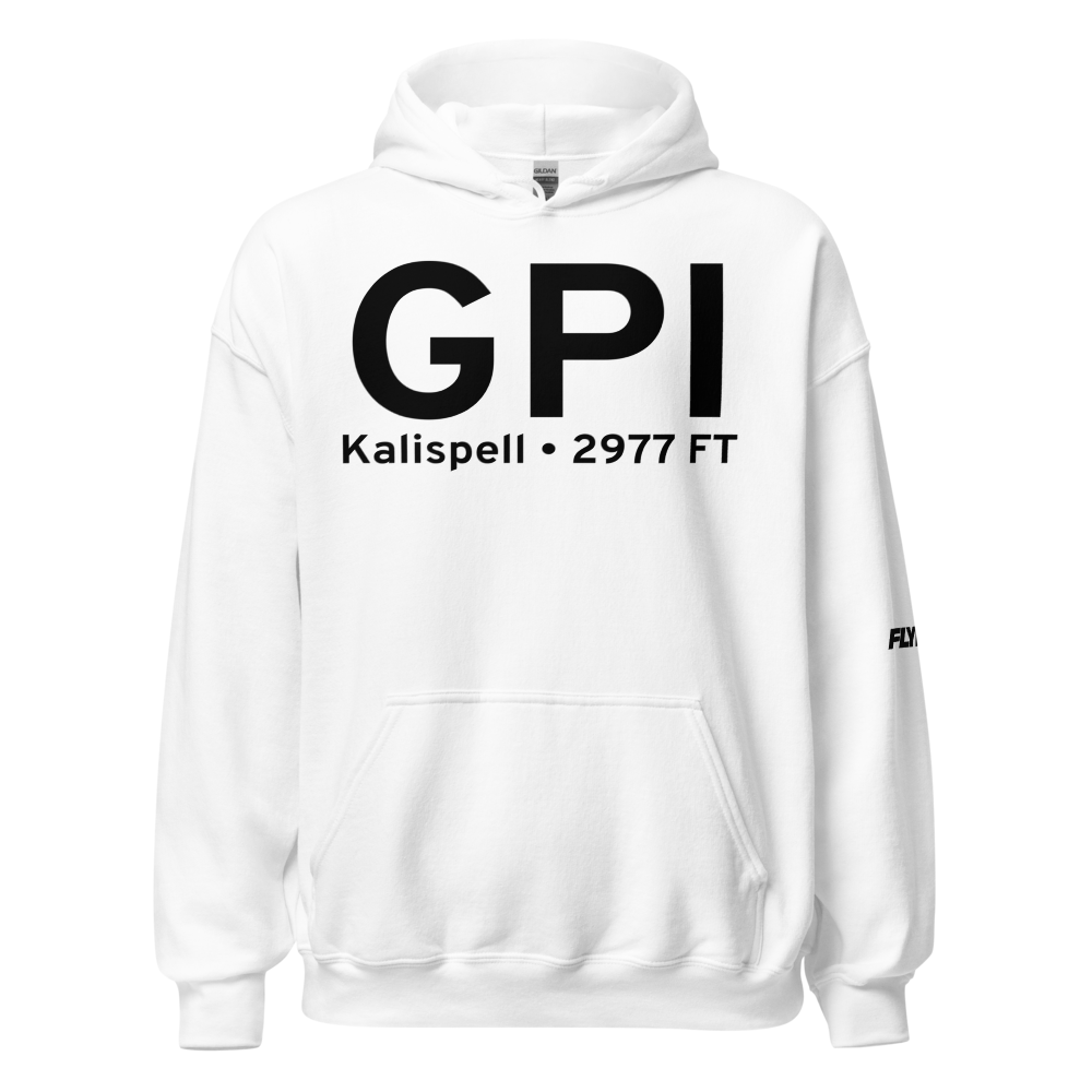 Kalispell (KGPI) Airport Hoodie Sweatshirt 