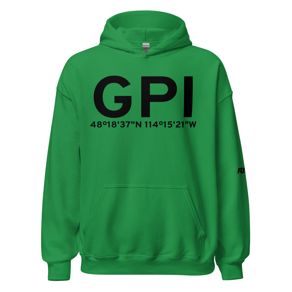 Kalispell (KGPI) Airport Hoodie Sweatshirt 