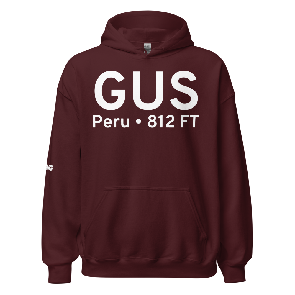 Peru (KGUS) Airport Hoodie Sweatshirt 